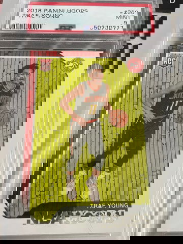 2018 panini hoops trae young Psa 9 