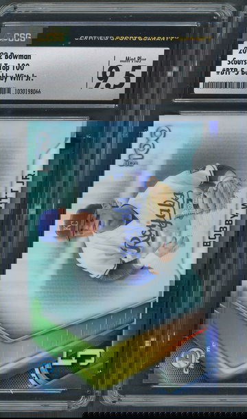 2022 Bowman Bobby Witt Jr. Scouts Top 100 BTP-5 CSG Mint+ 9.5 Kansas City Royals