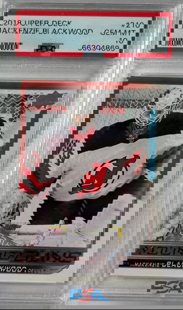 2018 Upper Deck Mackenzie Blackwood Young Guns Rookie Card PSA 10 Gem Mint