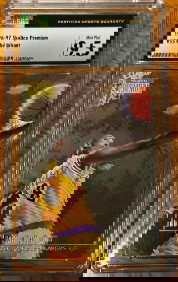 1996-97 SkyBox Premium Kobe Bryant ROOKIE CARD RC #55 CSG 9.5 MINT PLUS Los Angeles Lakers