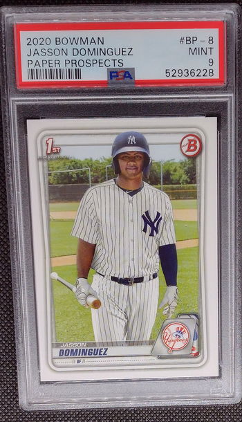 2020 Bowman Jasson Dominguez 1st Bowman #BP-8 PSA 9 Mint