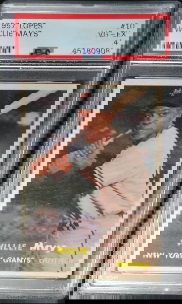 1957 Topps Willie Mays PSA 4 VG-EX