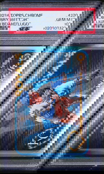 2024 Topps Chrome Lightboard Logo Bobby Witt Jr. #120 PSA 10