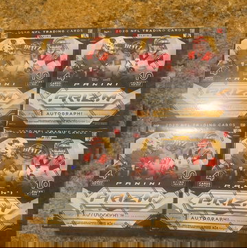 2020 Panini Prizm Football Mega Box 4 Box Lot