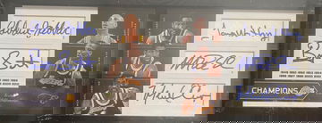 2011-12 elite black magic Johnson Kareem Abdul-jabbar James worthy Byron Scott ac green champions auto autograph #/10