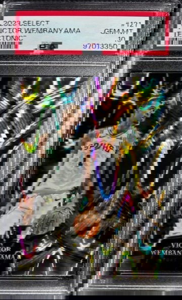 2023 Panini Select Victor Wembanyama Rookie Premier Tectonic PSA 10 Spurs 121