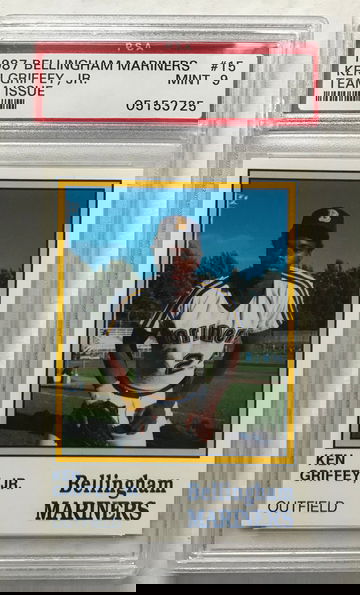 1987 Bellingham Mariners Ken Griffey Jr. PSA 9 Team Issue Mint