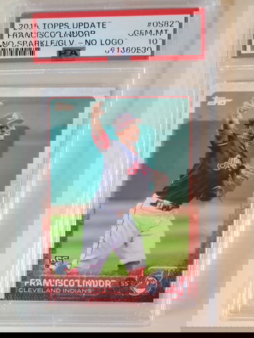 FRANCISCO LINDOR 2015 TOPPS UPDATE PSA 10 ROOKIE