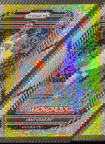 2022-23 Panini Prizm Monopoly - #33 Tari Eason Gold Money Shimmer Prizm RC /500