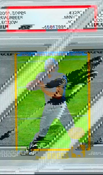 Drew Brees 2001 Topps Collection PSA 9