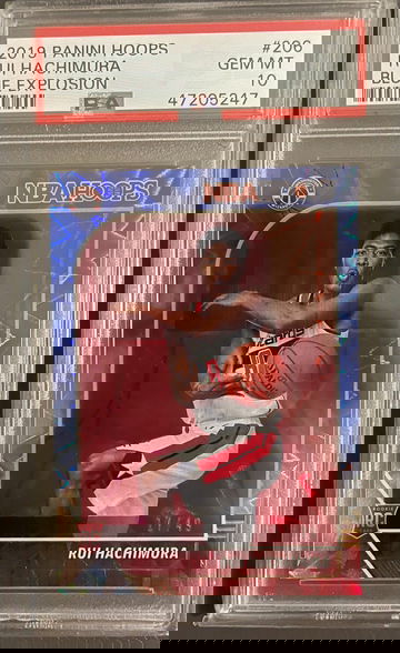 2019 Panini Hoops Rui Hachimura Blue Explosion #/49 PSA 10 