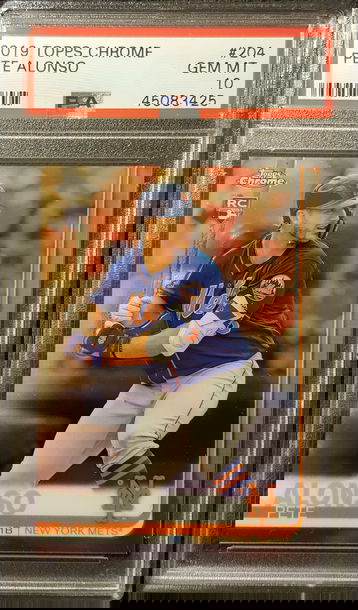 2019 Topps Chrome Pete Alonso Rookie PSA 10