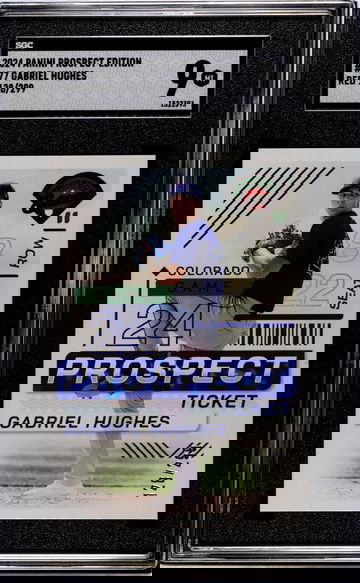 2024 Panini Prospect Edition #177 Gabriel Hughes Red /299 SGC 9