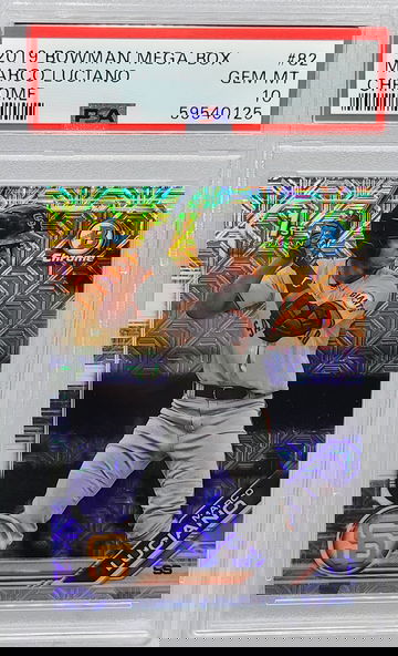 2019 Bowman Chrome Mega Box #BCP 82 Marco Luciano PSA 10 