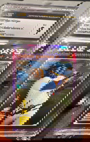 2020 Topps Heritage Chrome Purple Refractor Vladimir Guerrero Jr