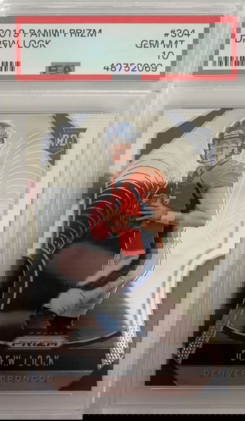 2019 Panini Prizm Drew Lock PSA 10