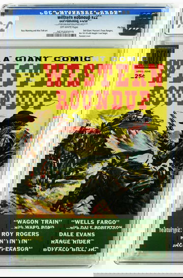 WESTERN ROUNDUP #22, CGC 9.2 NM- -- FILE COPY  