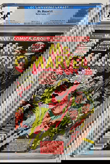 Ms Marvel #1 CGC 9.4 White Pages Unpressed