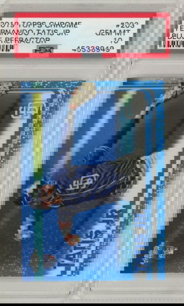 Fernando Tatis Jr 2019 Topps Chrome Blue Refractor #203 /150 PSA 10 RC