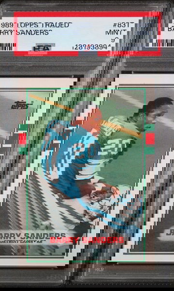 1989 Topps Traded Barry Sanders #83T PSA 9