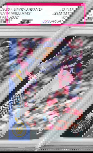 2020 Topps Update Devin Williams Royal Blue PSA 10