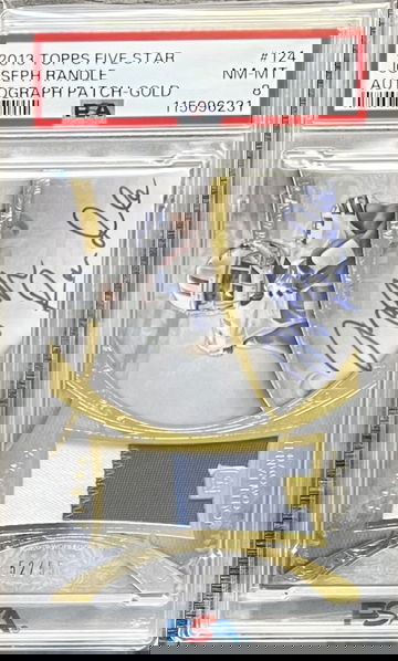 /55 2013 Topps Five Star Joseph Randle Gold RPA Rookie Patch Auto RC COWBOYS NFL