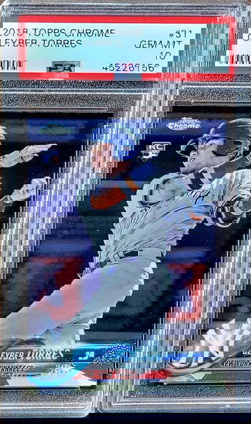 2018 GLEYBER TORRES Topps Chrome PSA 10 Rookie RC #31