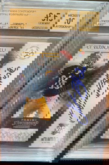 Le'veon Bell 2013 Panini Contenders Auto Rookie RC #221A Graded BGS 9.5/10