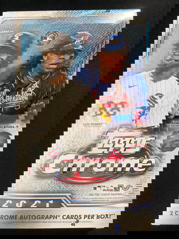 2021 TOPPS CHROME HOBBY BASEBALL BOX