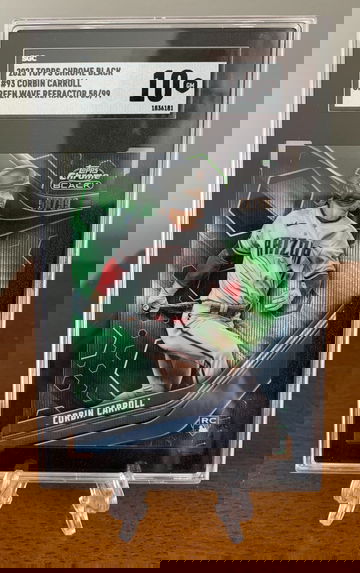 2023 Topps Chrome Black Corbin Carroll Green Wave Refractor RC /99 SGC 10 Gem