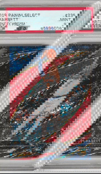 2019 Panini Select RJ Barrett red disco prizm #d 19/49 PSA 9