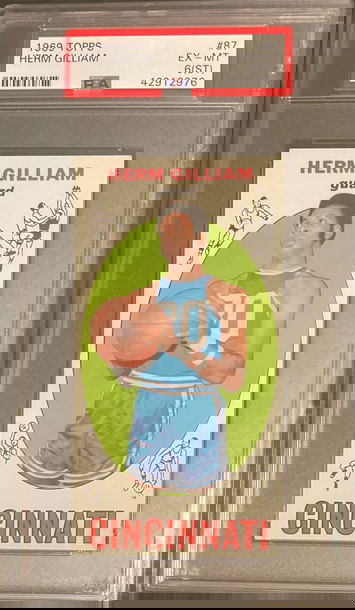 1969 Topps Herm Gilliam PSA 6 (ST)