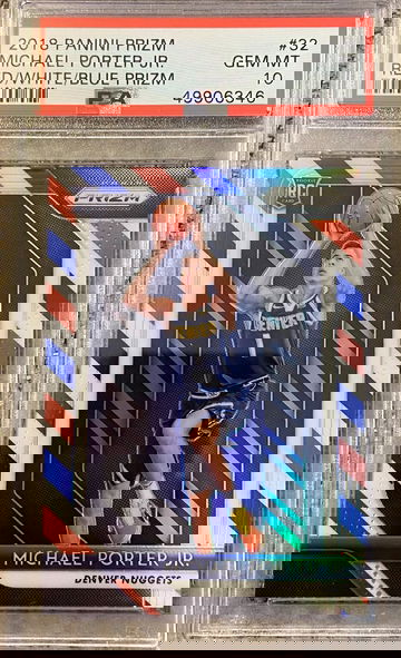 2018 Panini Prizm Michael Porter Jr RWB PSA 10