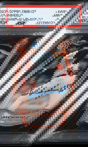 2025 Topps Tribute Pillars of the Game Black Dave Winfield #WIN Auto 1/1 PSA 9