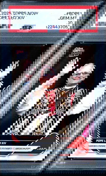 Pope Leo XIV 2025 Topps NOW #POPE-1 PSA 10