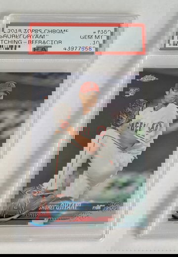 Shohei Ohtani 2018 Topps Chrome Refractor PSA 10 #150 Rookie Card Angels RC GEM MINT