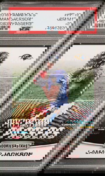 2018 Rookies & Stars #PP-19 Lamar Jackson Precision Passers PSA 10