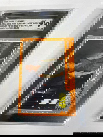 2019 Topps Sta Wars #86 A Date With Supreme Leader Snoke Orange Starfield serial number 22/50