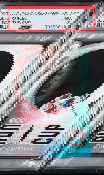 2021 Upper Deck Black Diamond Run For The Cup Cole Caufield /99 PSA 9 POP 1!