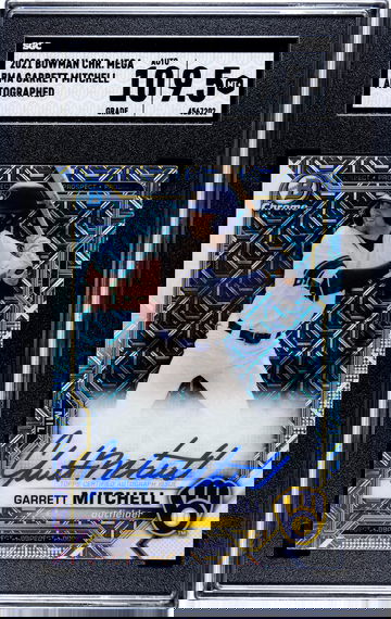 Garrett Mitchell 2021 Bowman Chrome Mega Mojo Auto SGC 9.5/10