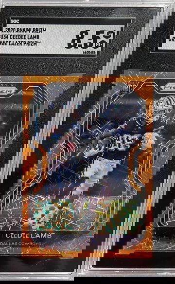 2020 Panini Prizm Ceedee Lamb Orange Lazer SGC 8.5