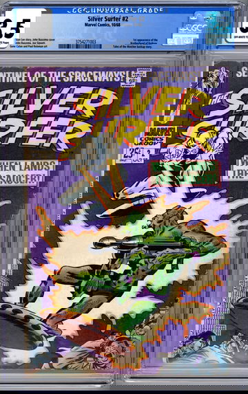 SILVER SURFER #2 CGC 3.5 STAN LEE STORY COLAN & SINNOTT ART BUSCEMA COVER 1968