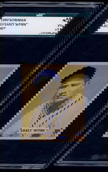 1949 Bowman Early Wynn #110 RC SGC 3.5