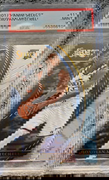 2017 Panini Select Donovan Mitchell RC #11 PSA 9 MINT