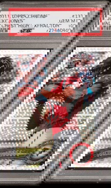 2011 Topps Chrome Julio Jones Xfractor PSA 10 RC #131