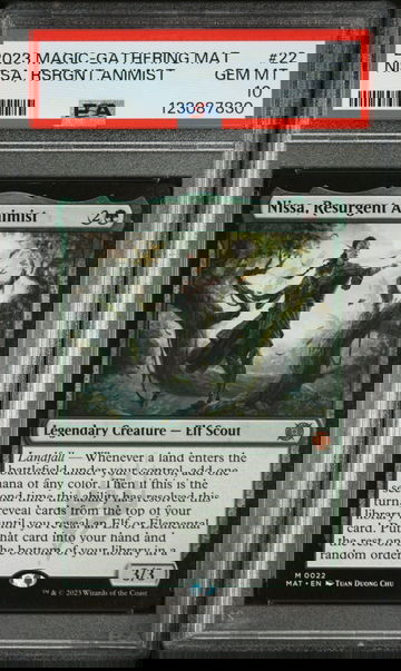 2023 Magic the Gathering March of the Machine: the Aftermath Nissa Resurgent Animist #22 PSA 10