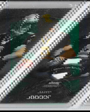 DREW BREES 2008 BOWMAN STERLING 2 COLOR PATCH #149/249 -SAINTS!!!!