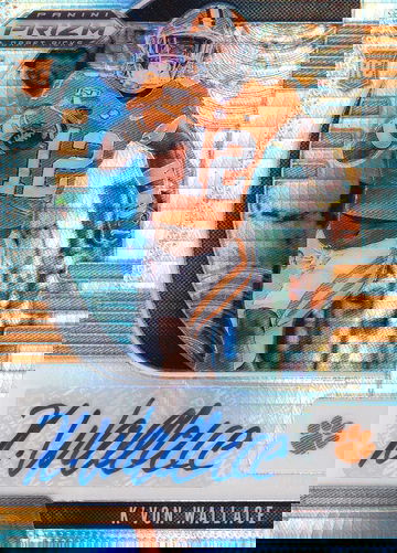 2020 Prizm Draft Picks K'von Wallace #237 RC Silver Hyper Auto 20/75