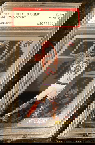 1998 Topps Chrome Vince Carter PSA 9