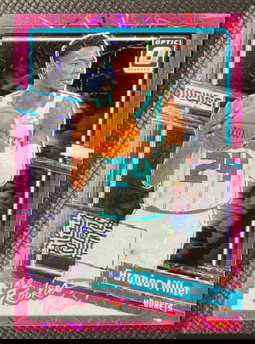 2023-24 Panini Donruss Optic #1 Brandon Miller The Rookies Pink Velocity RC /79